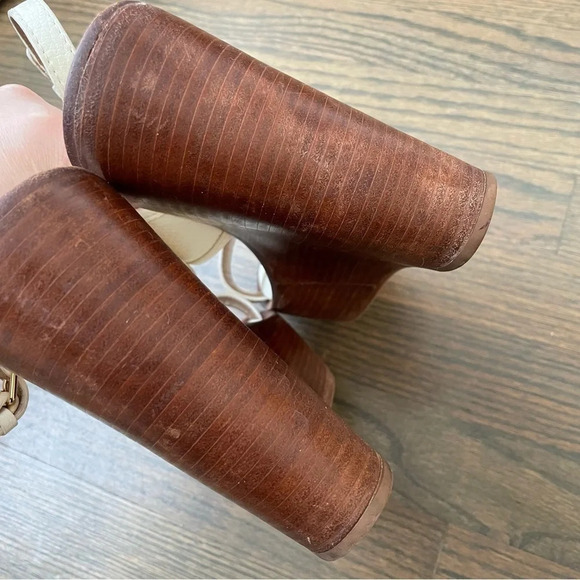 Tory Burch Selma Sandal Wedge White - Picture 14 of 16